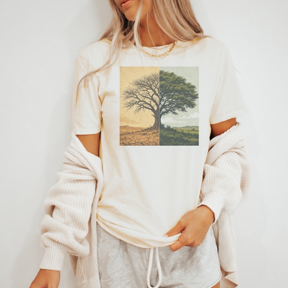 Life and Death Tree Scene Graphic Tee